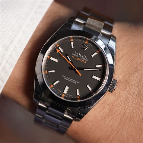 rolex milgauss black dial price|Altro.